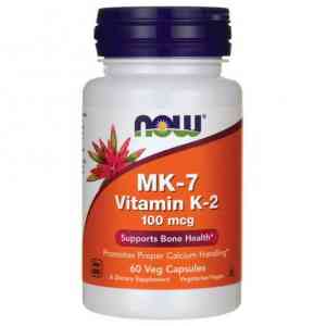 Now Vitamin MK-7 Vitamin K-2 100 мкг. 60 softgels